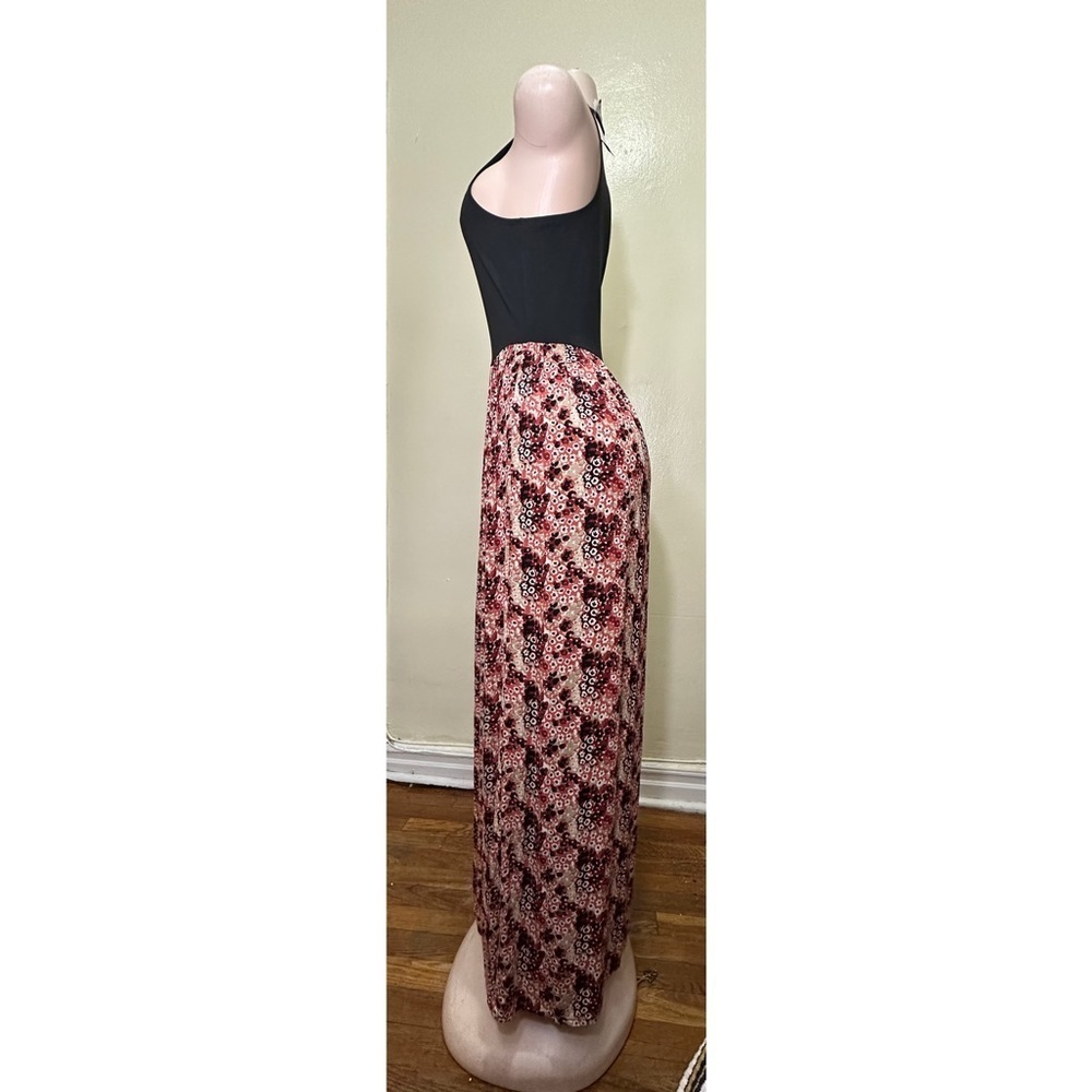 NWT LOFT Black and Red Floral Dress - Picture 4 of 12
